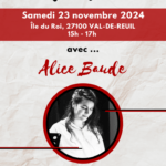 ATELIER D'ÉCRITURE Libérez votre créativité et profitez d'un moment privilégié avec Alice Baude, poétesse en résidence à la Factorie ! 23 novembre 2024 15h Île du Roi • 27100 VAL-DE-REUIL